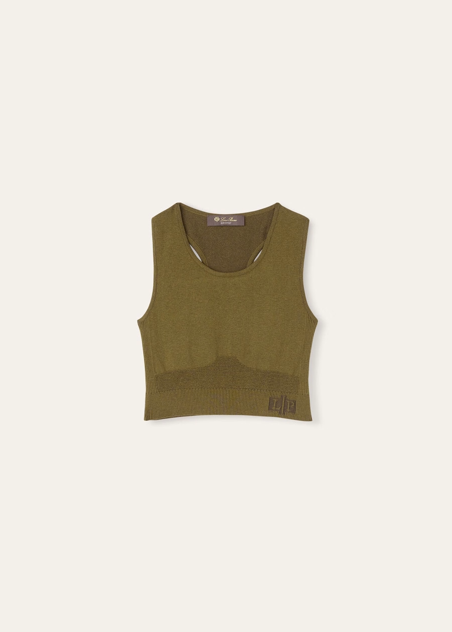 Lagorai zijden bralette met boerenkoolprint