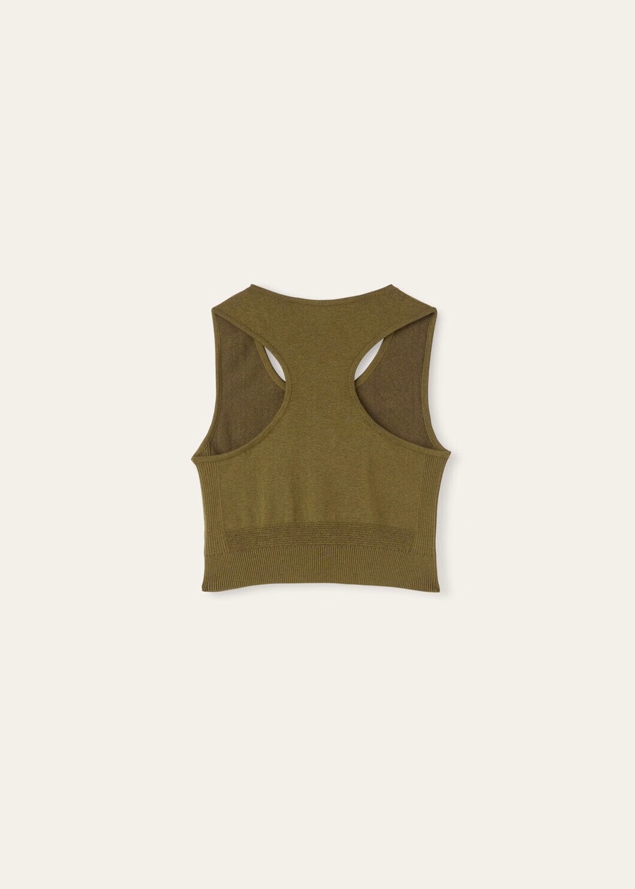 Lagorai zijden bralette met boerenkoolprint