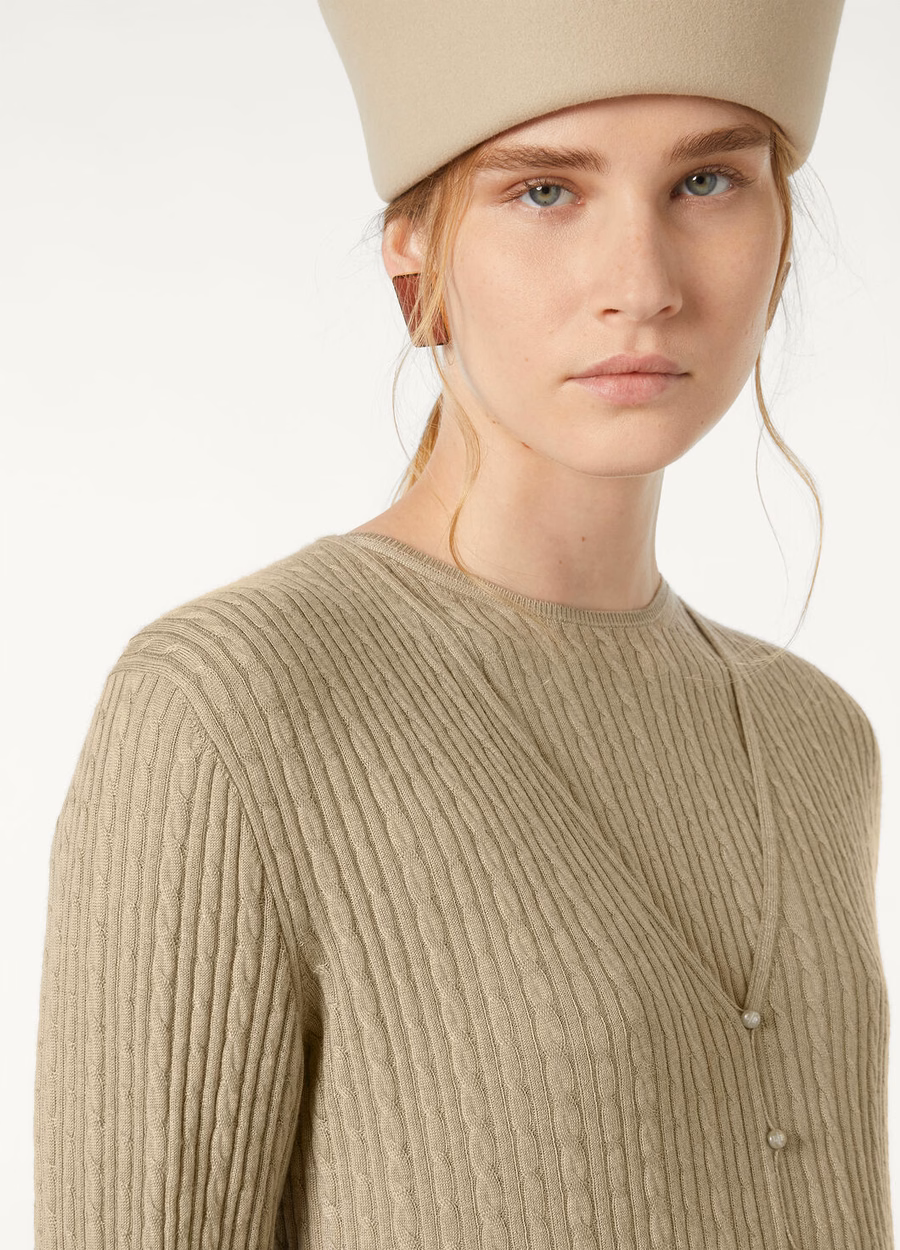 Rimella Cardigan Zijde Kasjmier Gedroogde Dragon