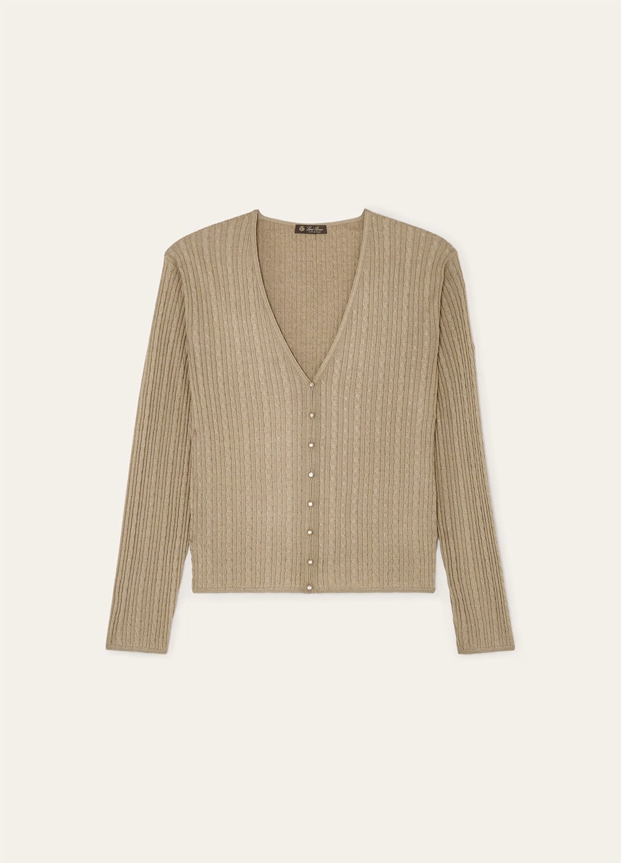 Rimella Cardigan Zijde Kasjmier Gedroogde Dragon