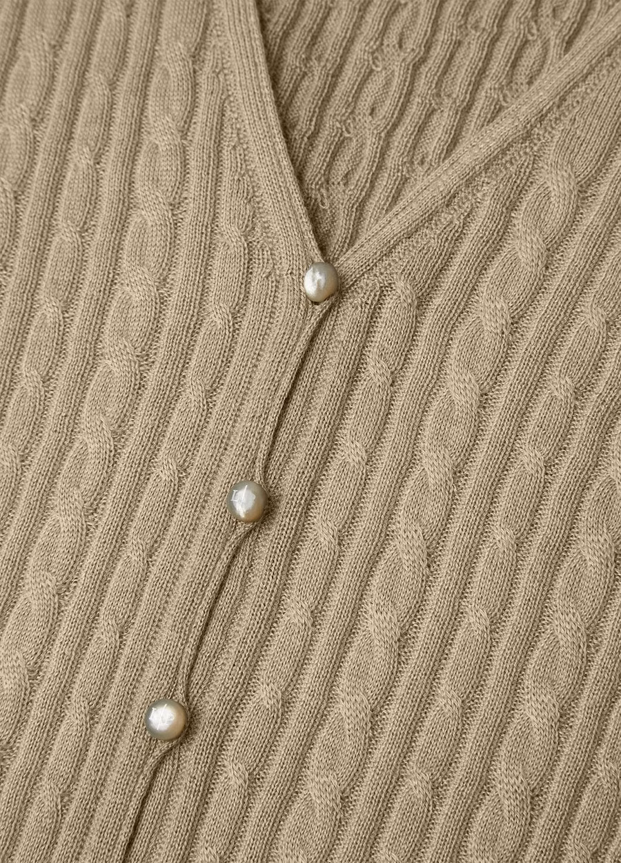 Rimella Cardigan Zijde Kasjmier Gedroogde Dragon
