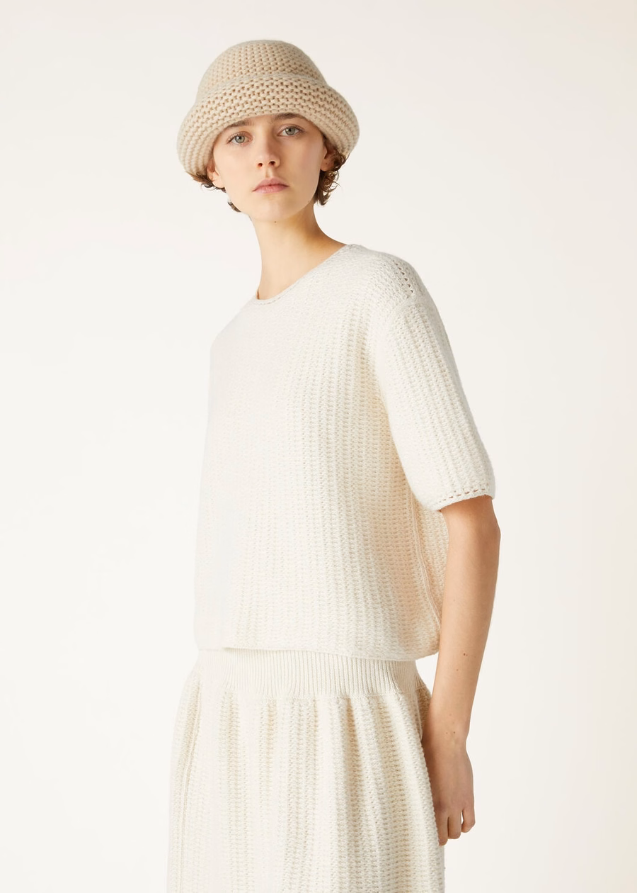 Fervento Crewneck Mohair Kasjmier Nougat