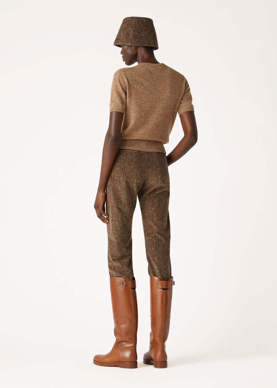 Treccia Crewneck Baby Cashmere Goudkleurig/Gingerbread Goud