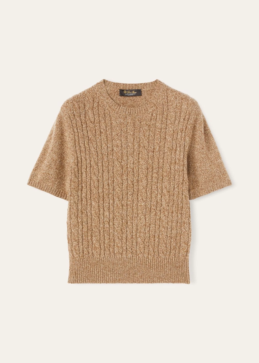 Treccia Crewneck Baby Cashmere Goudkleurig/Gingerbread Goud