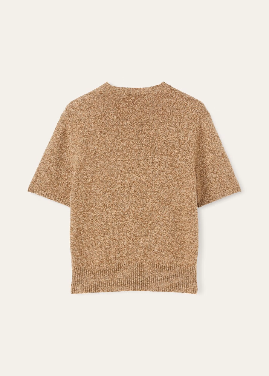 Treccia Crewneck Baby Cashmere Goudkleurig/Gingerbread Goud