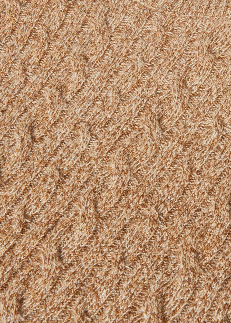 Treccia Crewneck Baby Cashmere Goudkleurig/Gingerbread Goud