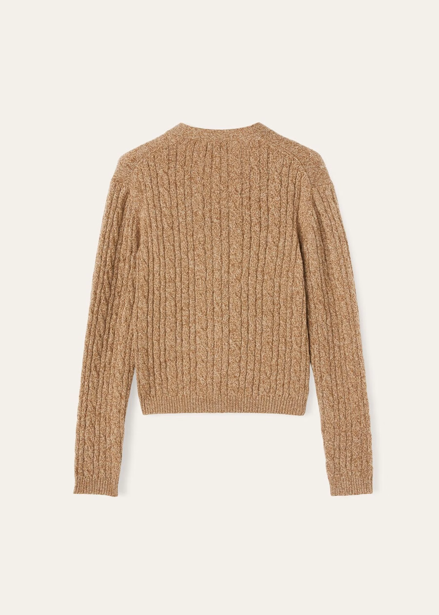 Cardigan Treccia Baby Cashmere Goudkleurig/Gingerbread Goud