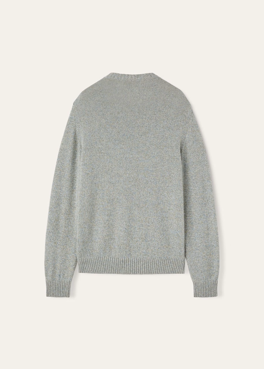 Cellio Crewneck Baby Cashmere White Snow/Stardust Blue Melange