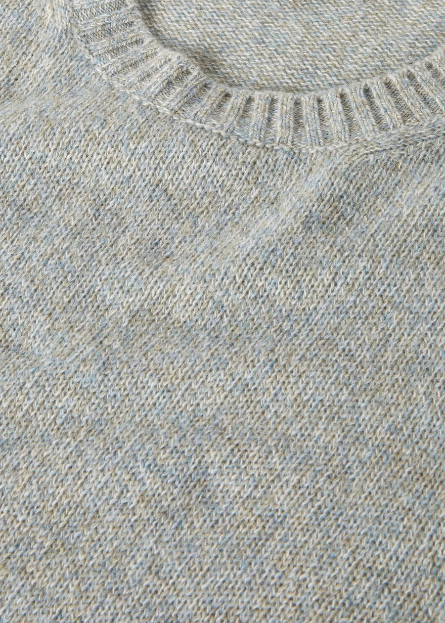 Cellio Crewneck Baby Cashmere White Snow/Stardust Blue Melange
