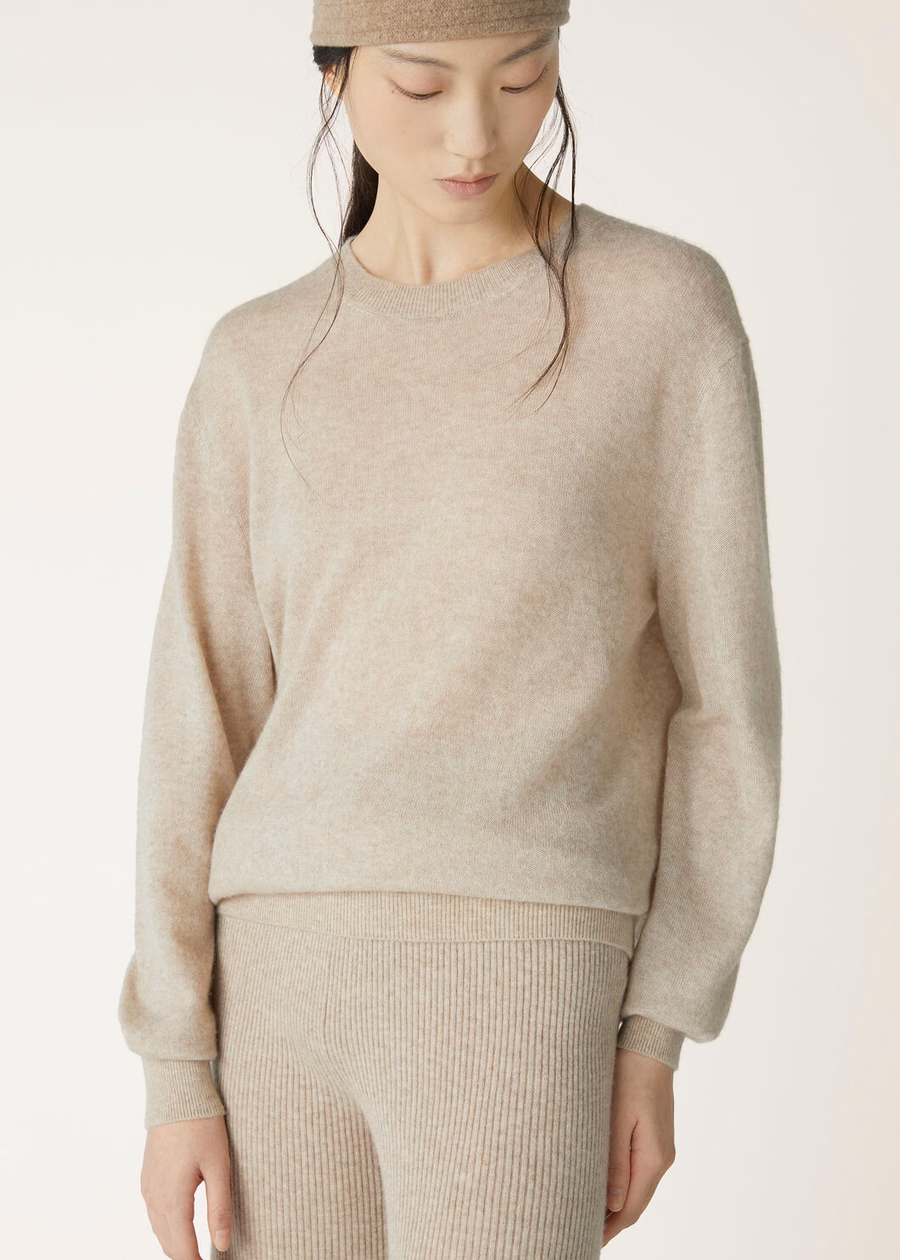 Zijde Kasjmier Zaden Camino Crewneck