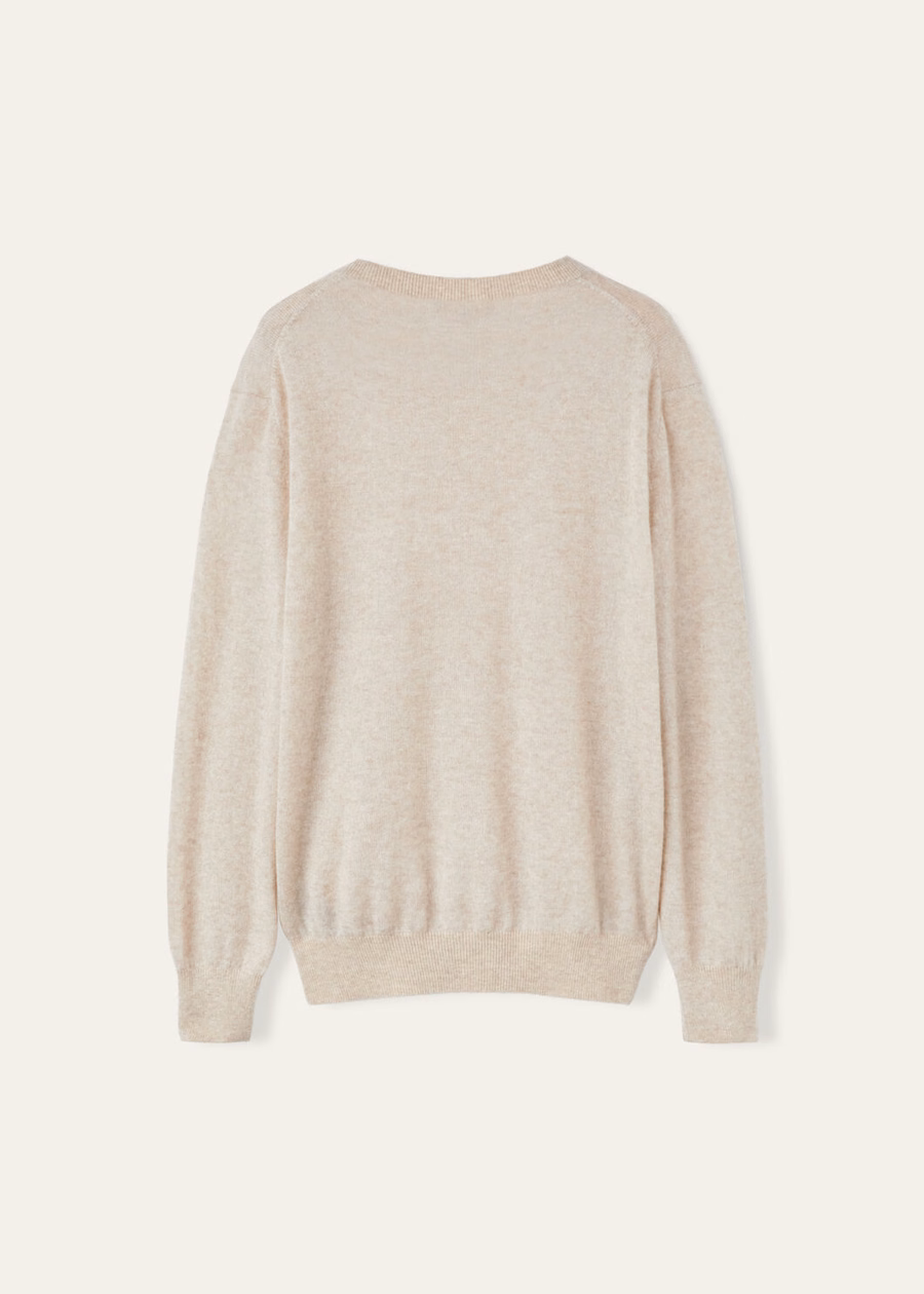 Zijde Kasjmier Zaden Camino Crewneck