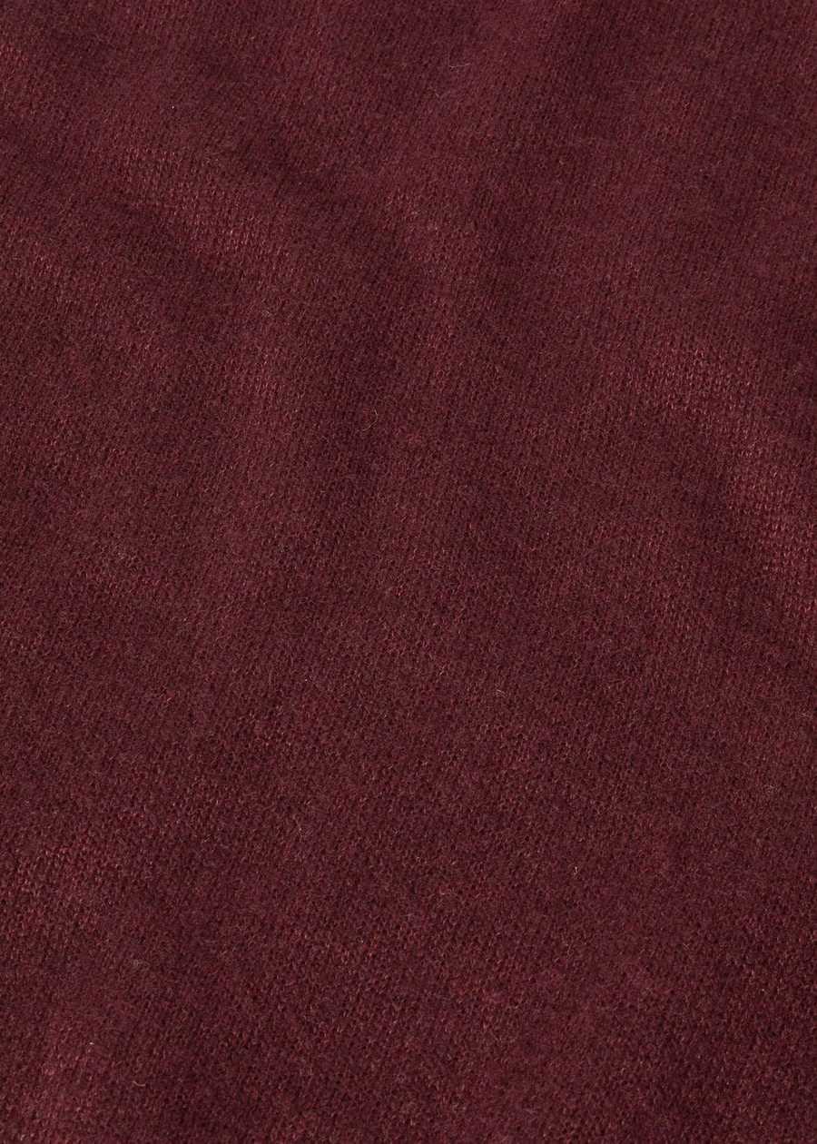 Camino Crewneck Zijde Kasjmier Granaat Elegantie