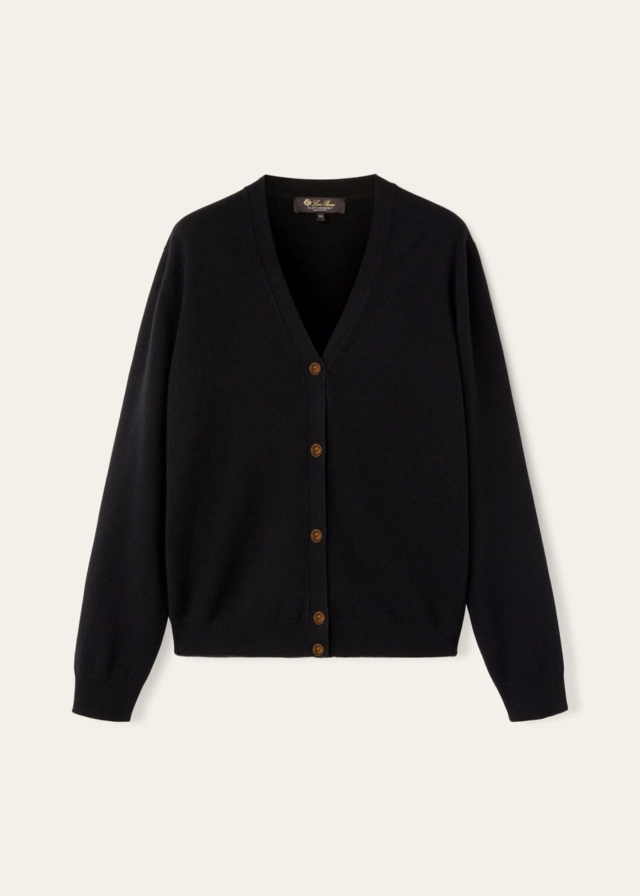 Klassiek babyvestje van kasjmier, zwart