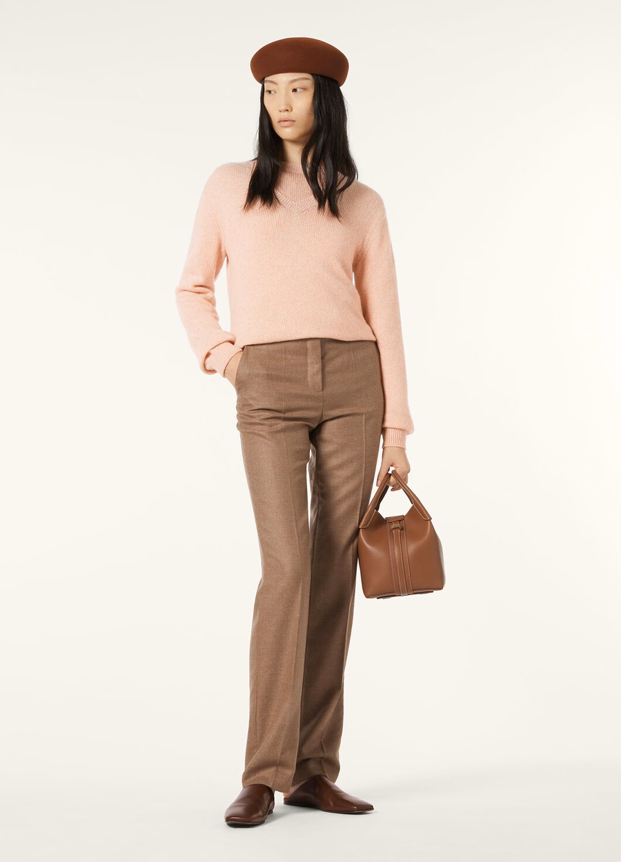 Fobello Crewneck Baby Cashmere Smoke Bush Melange