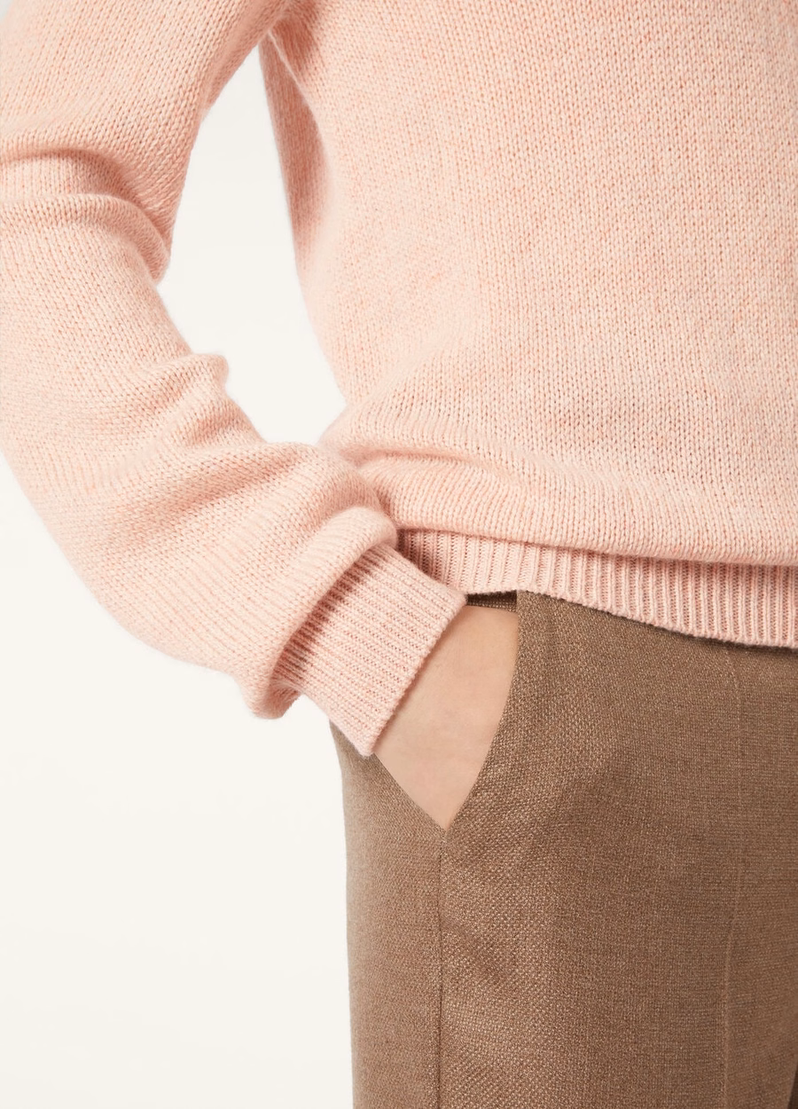 Fobello Crewneck Baby Cashmere Smoke Bush Melange