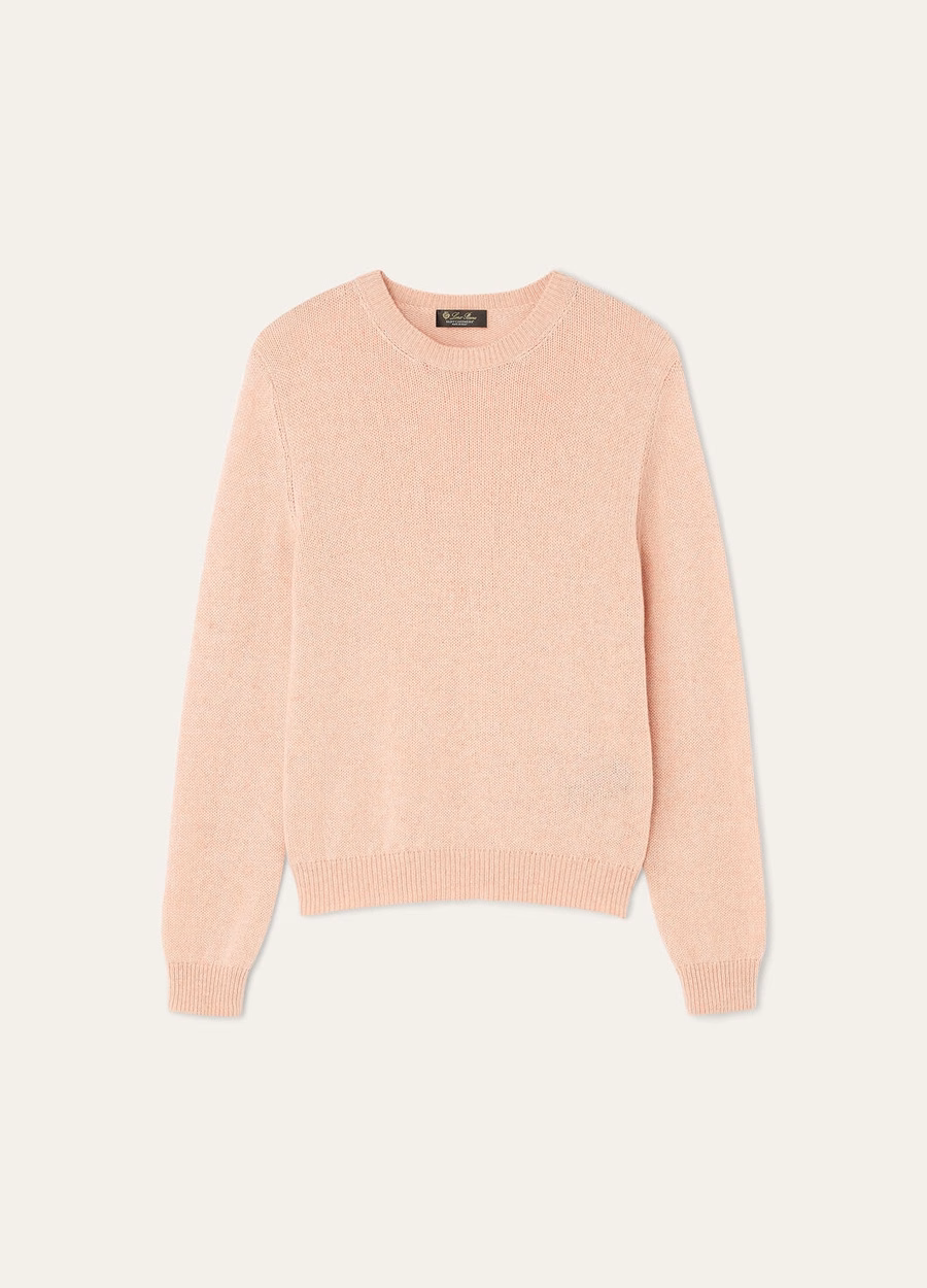Fobello Crewneck Baby Cashmere Smoke Bush Melange