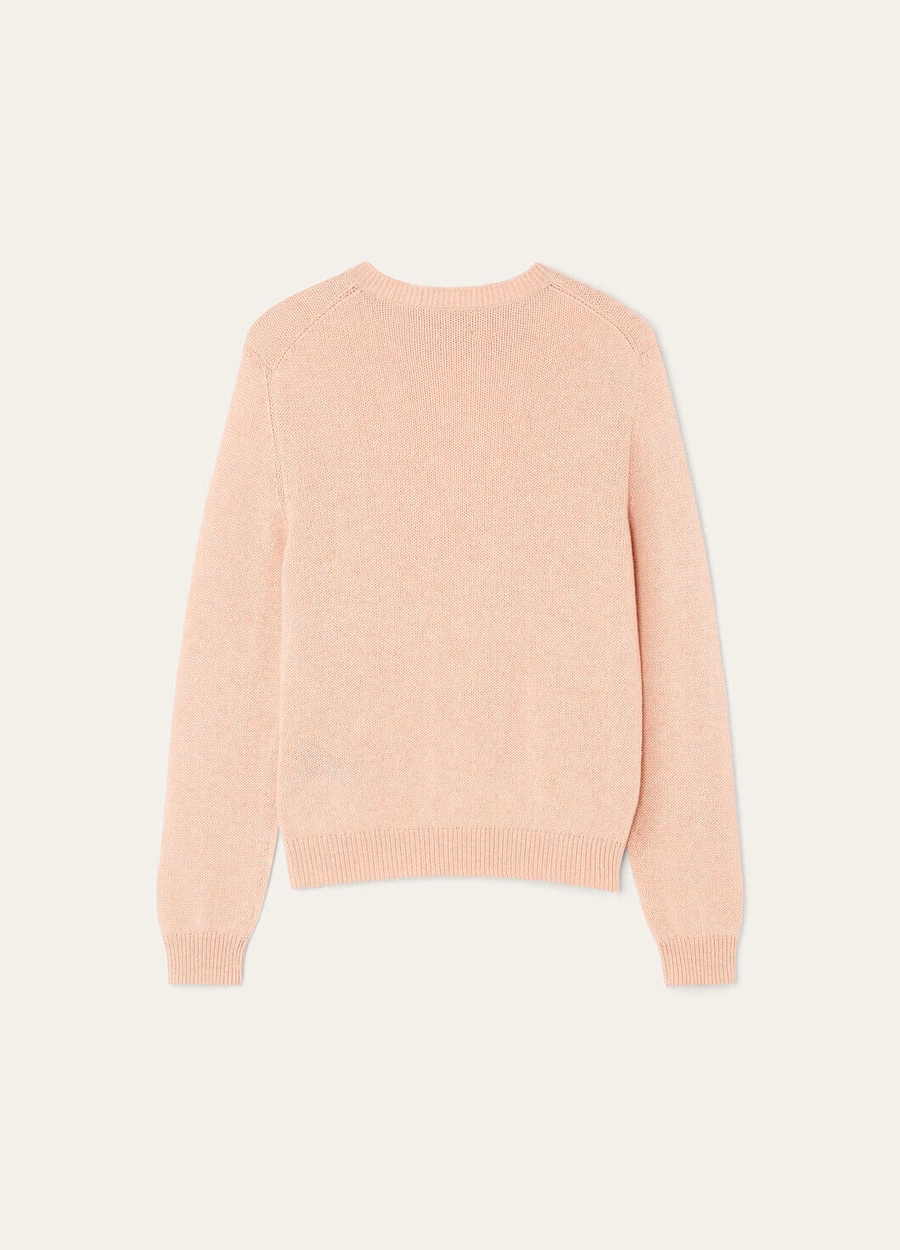 Fobello Crewneck Baby Cashmere Smoke Bush Melange