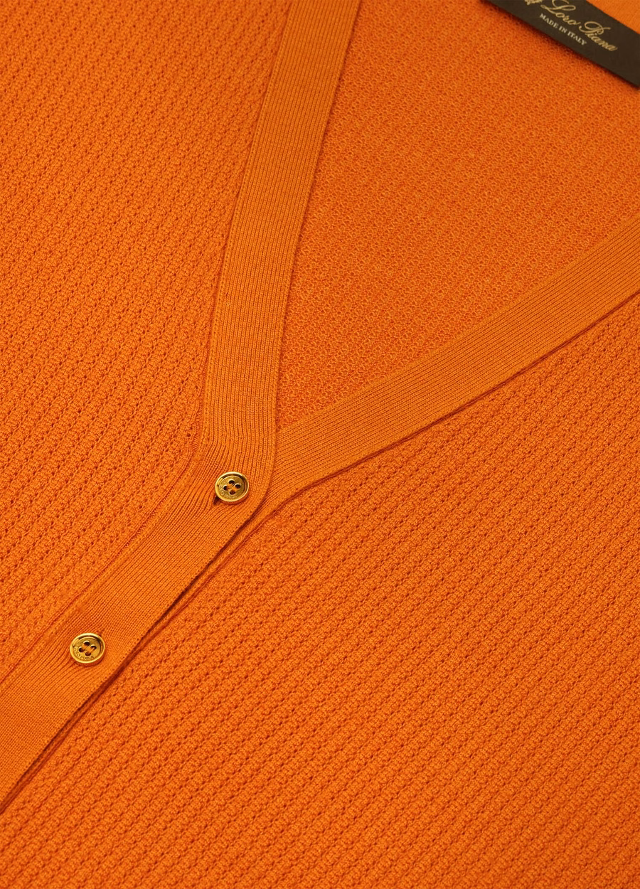 Koninklijk Licht Oranje Papaver Cardigan