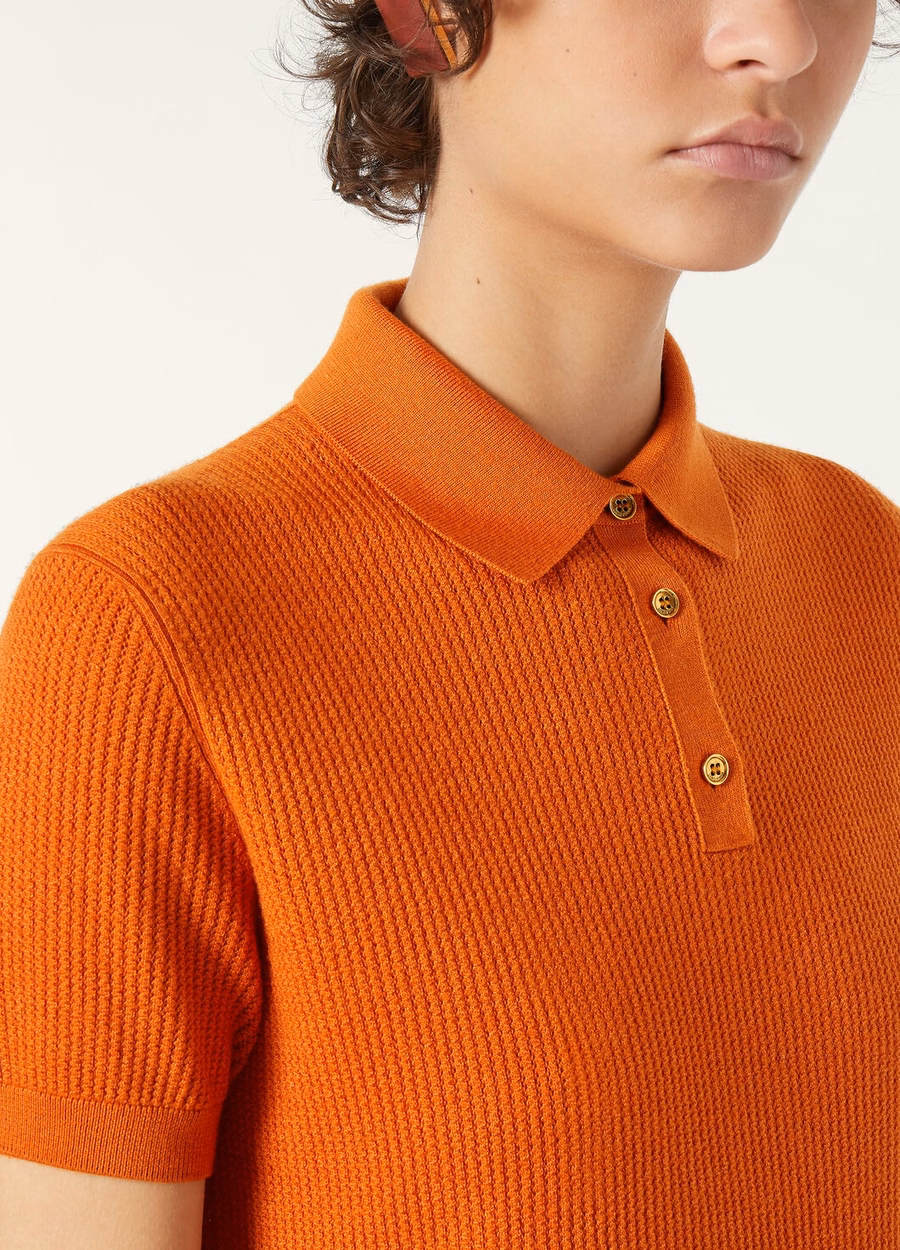 Royal Lightness Polo Top Oranje Papaver