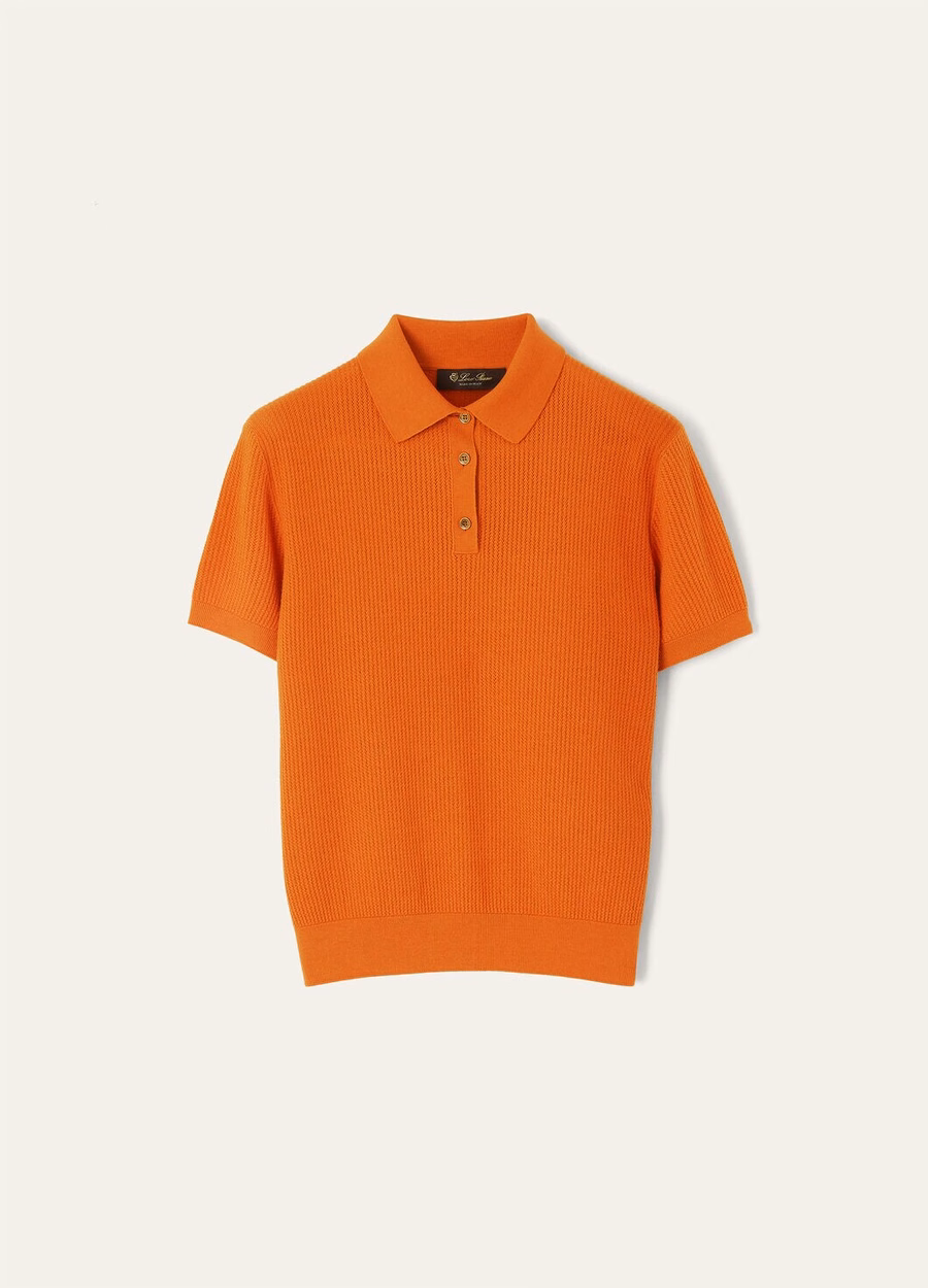 Royal Lightness Polo Top Oranje Papaver