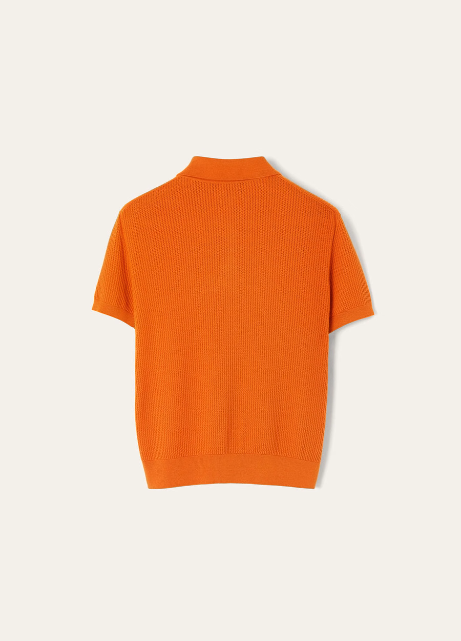 Royal Lightness Polo Top Oranje Papaver