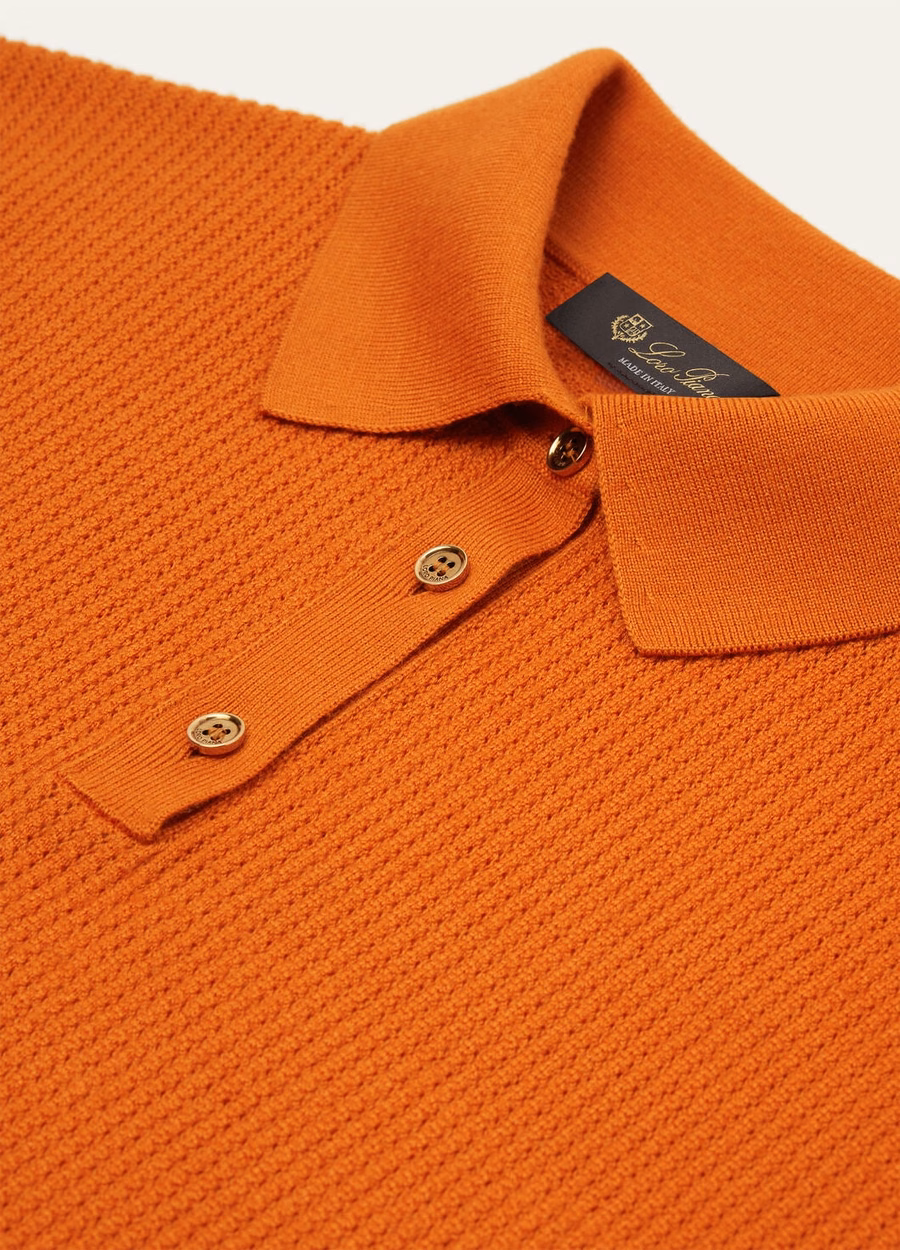 Royal Lightness Polo Top Oranje Papaver
