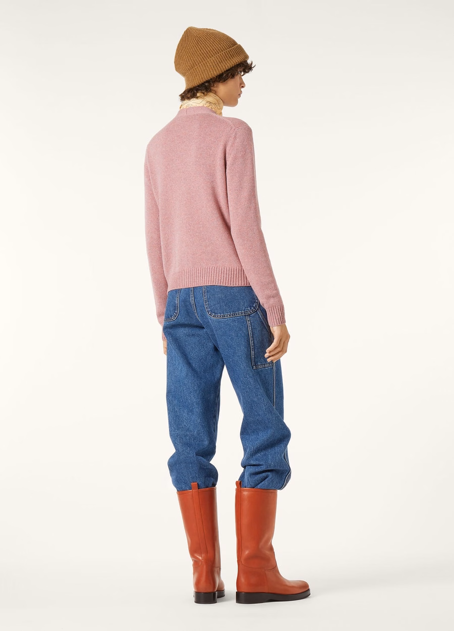Parksville Cardigan Baby Cashmere Paarse Chips Melange