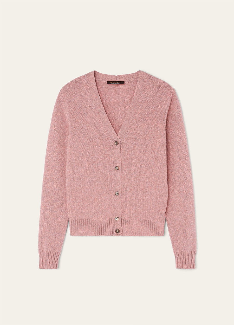Parksville Cardigan Baby Cashmere Paarse Chips Melange