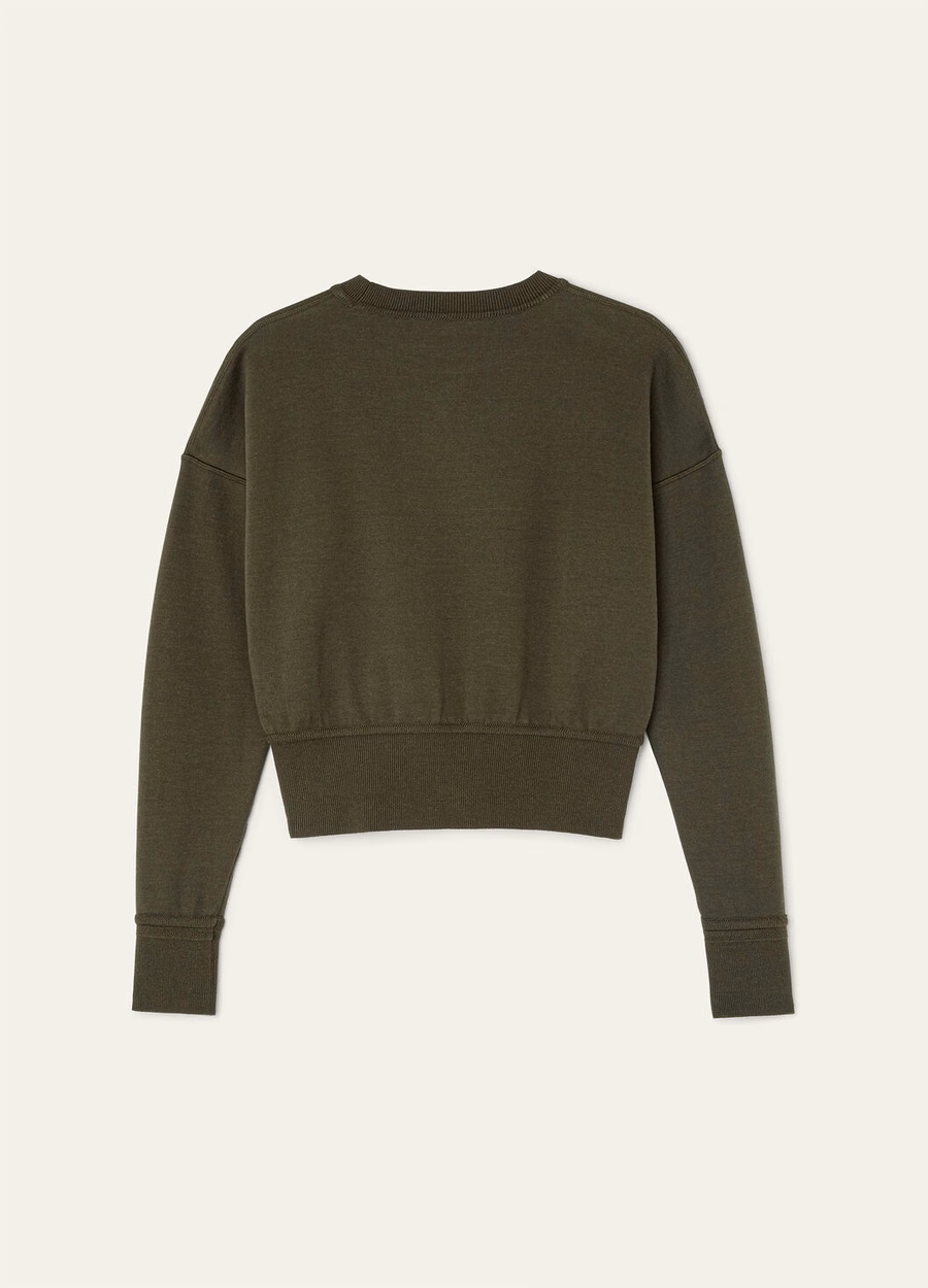 Viera Katoen Zijde Kasjmier Sweatshirt Pine Grove