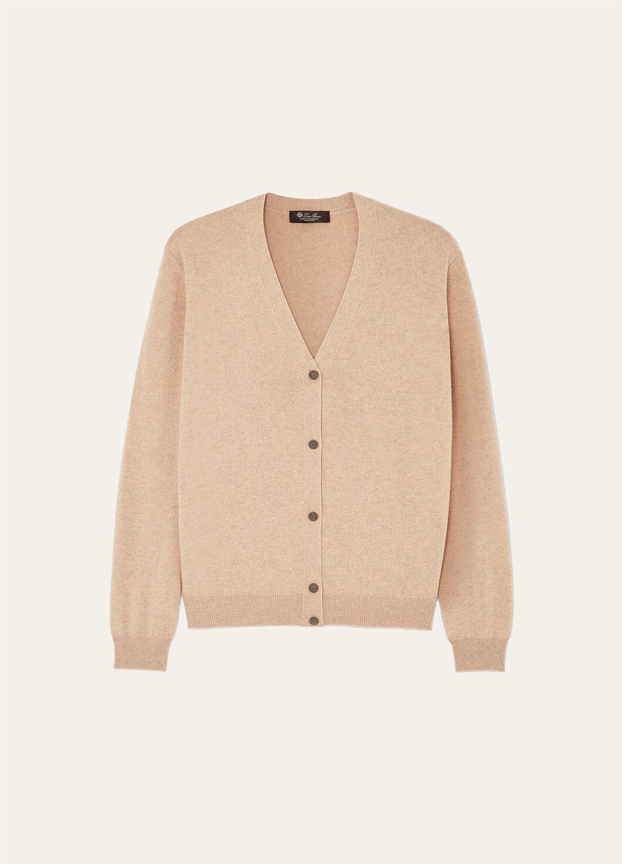 Klassiek babyvestje van kasjmier in de kleur Rosy Granite Melange