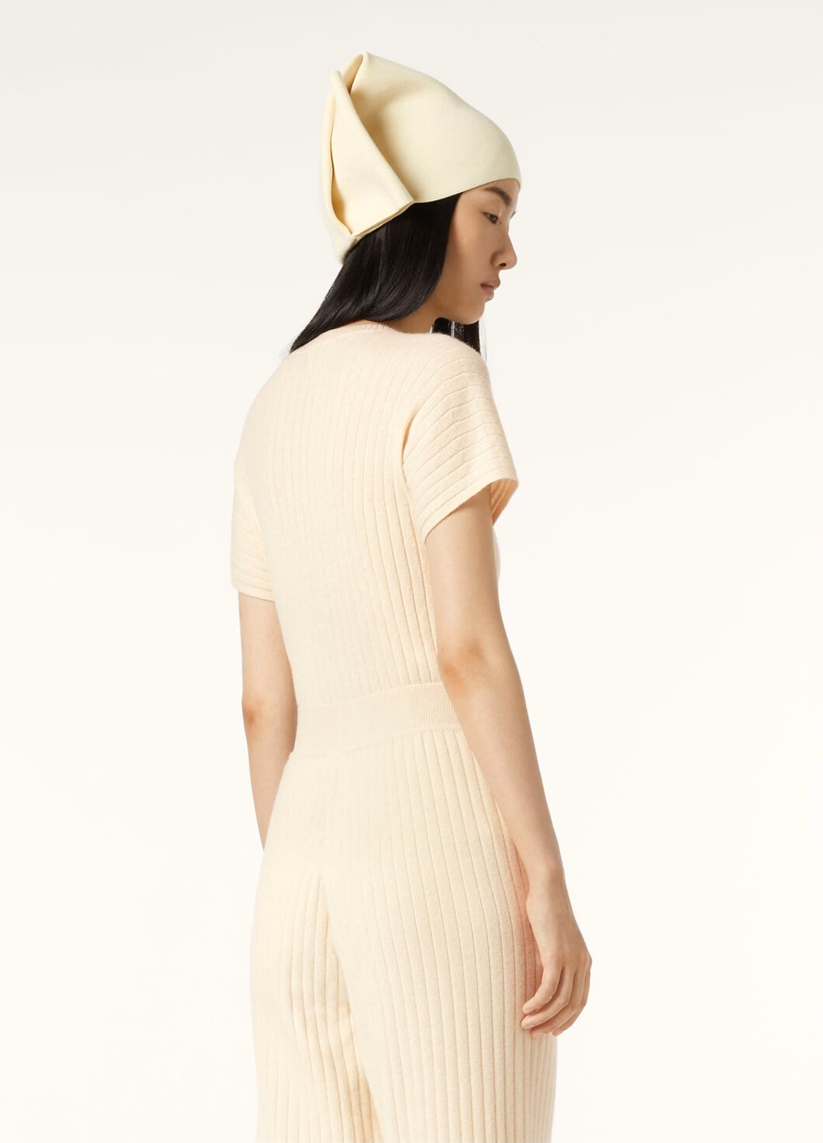 Crewneck Baby Cashmere White Snow