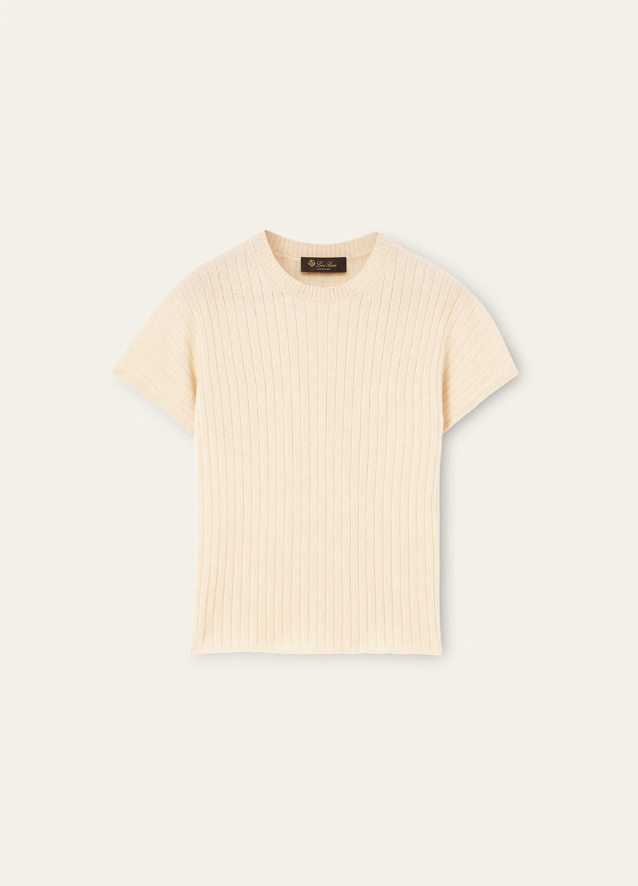 Crewneck Baby Cashmere White Snow