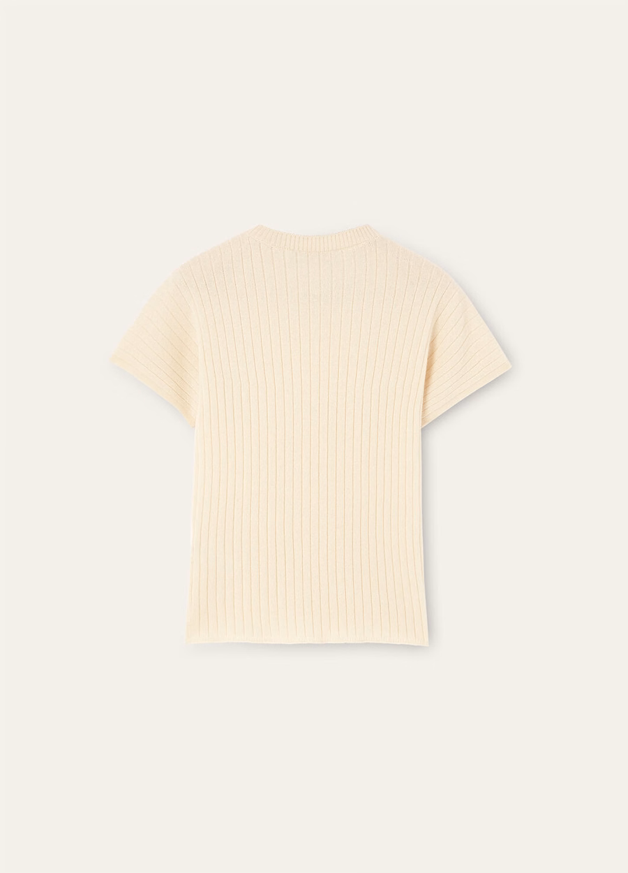 Crewneck Baby Cashmere White Snow