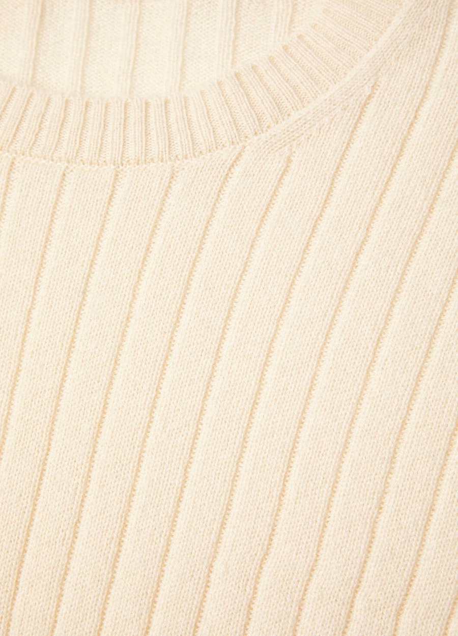 Crewneck Baby Cashmere White Snow