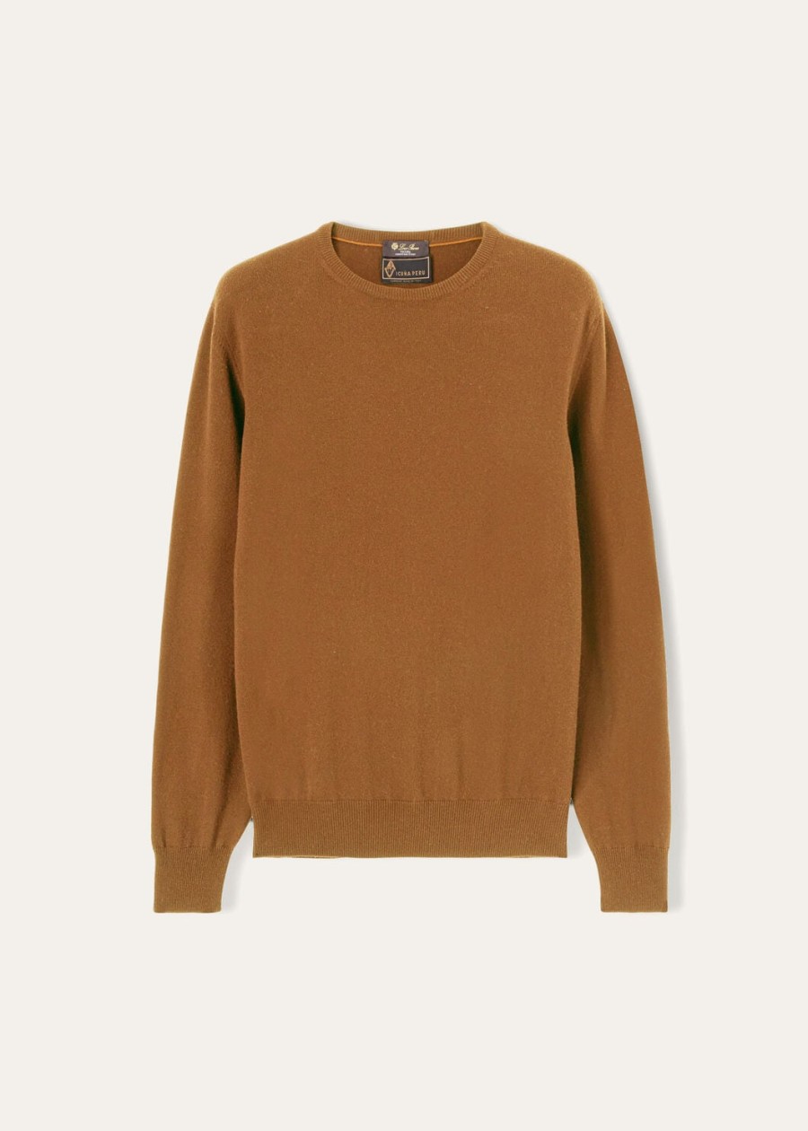 klassieke vicuña met ronde hals naturel medium vicuña