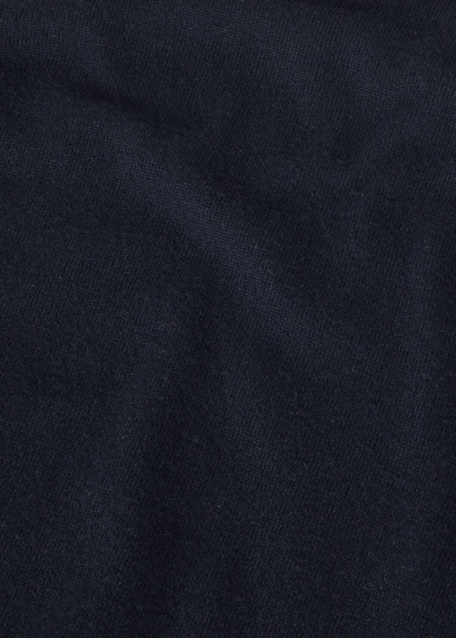 klassieke coltrui van babykasjmier in marineblauw