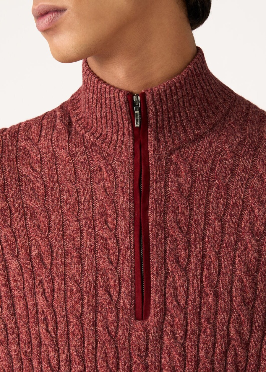 treccia baby cashmere prestige oranjeweathering steel trui
