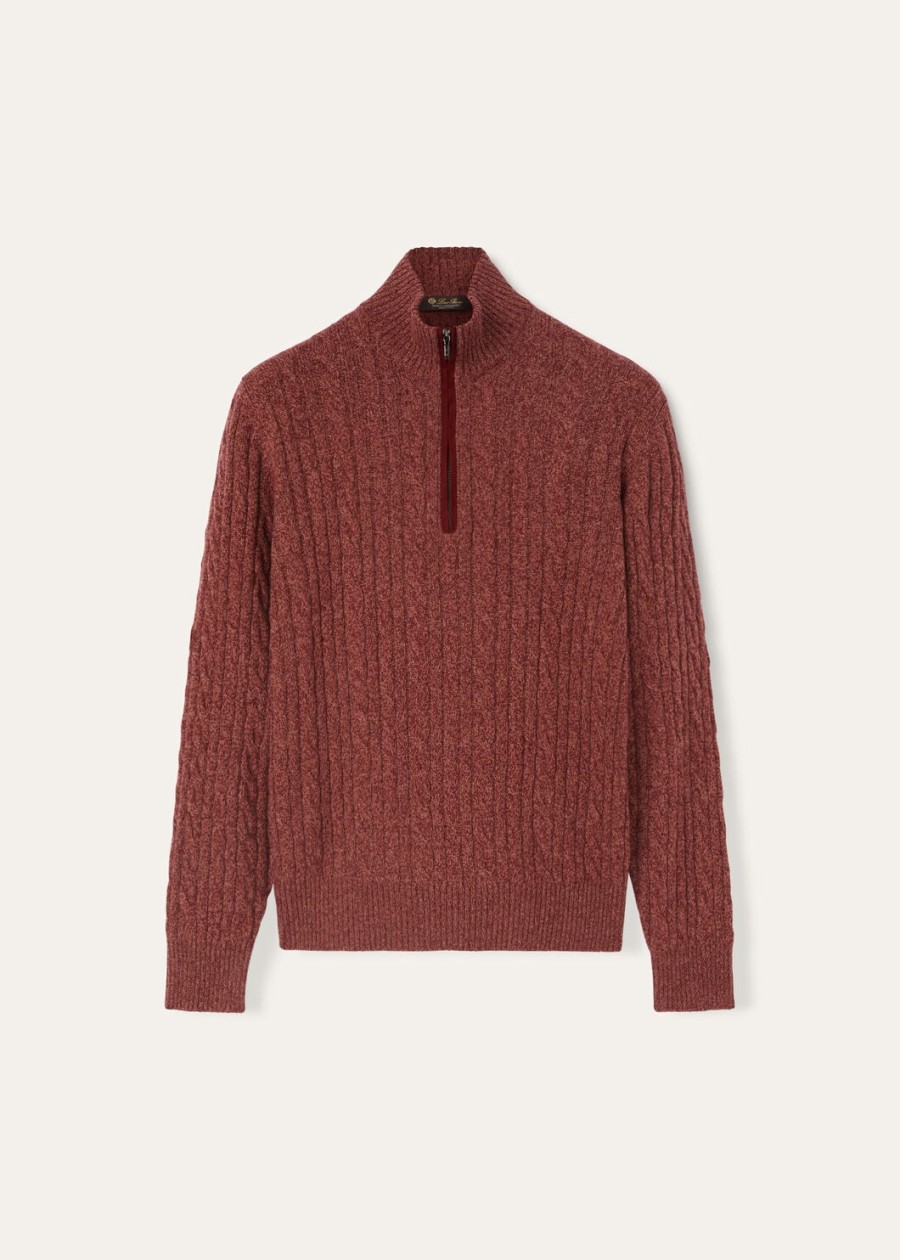 treccia baby cashmere prestige oranjeweathering steel trui
