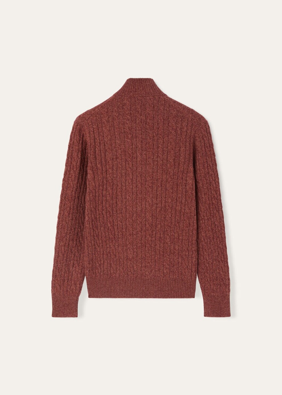 treccia baby cashmere prestige oranjeweathering steel trui
