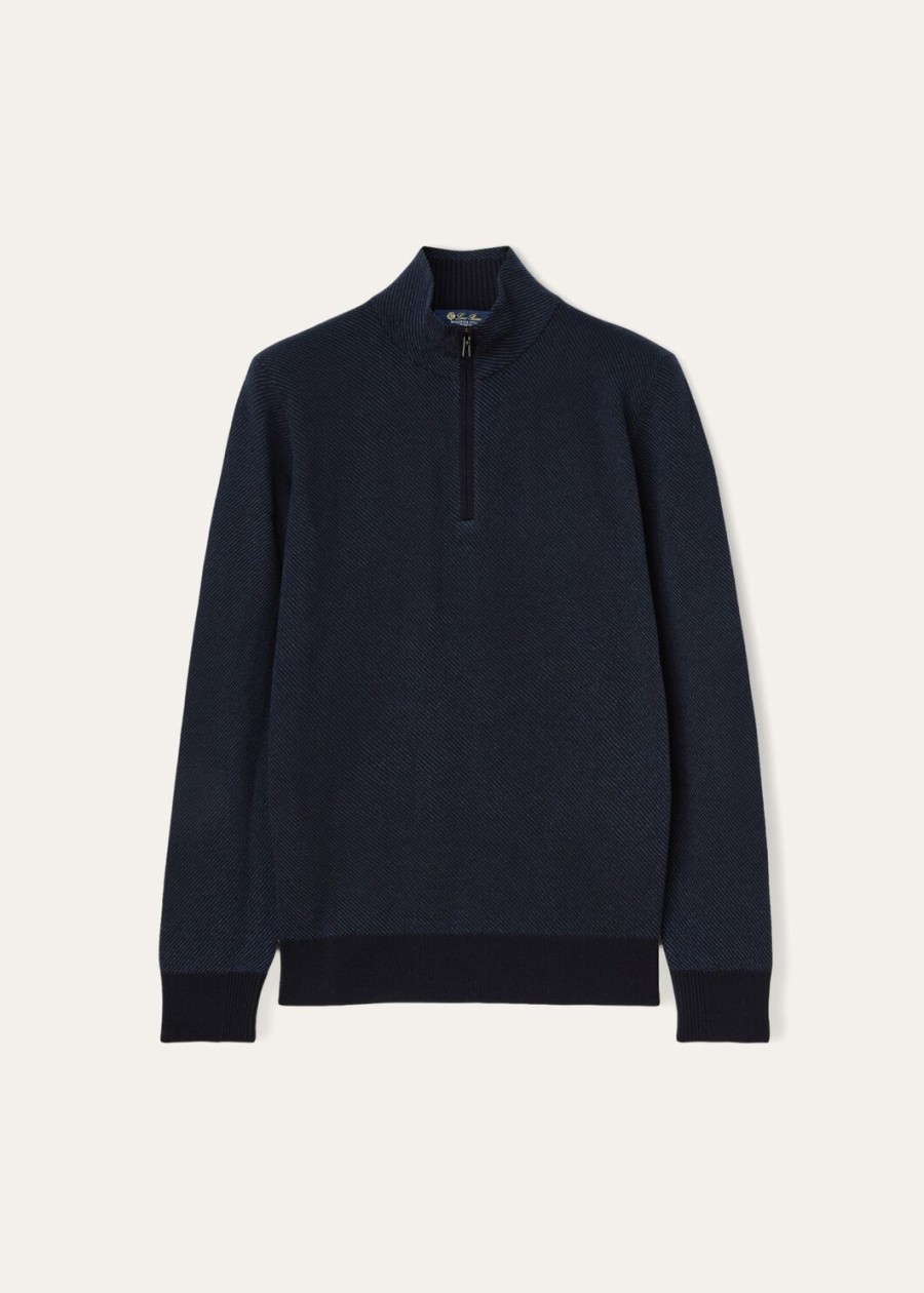roadster mezzocollo kasjmier trui marineblauwnachtblauw reserve