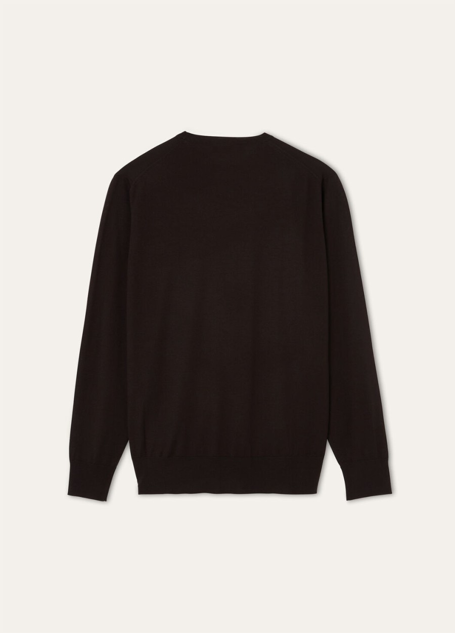 wish wollen t-shirt met ronde hals in de kleur auburn blaze