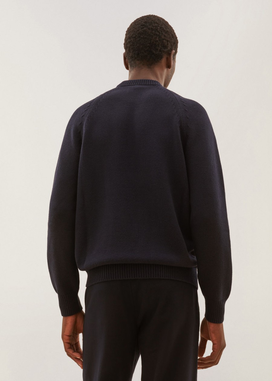 powell crew neck vicuña marineblauw