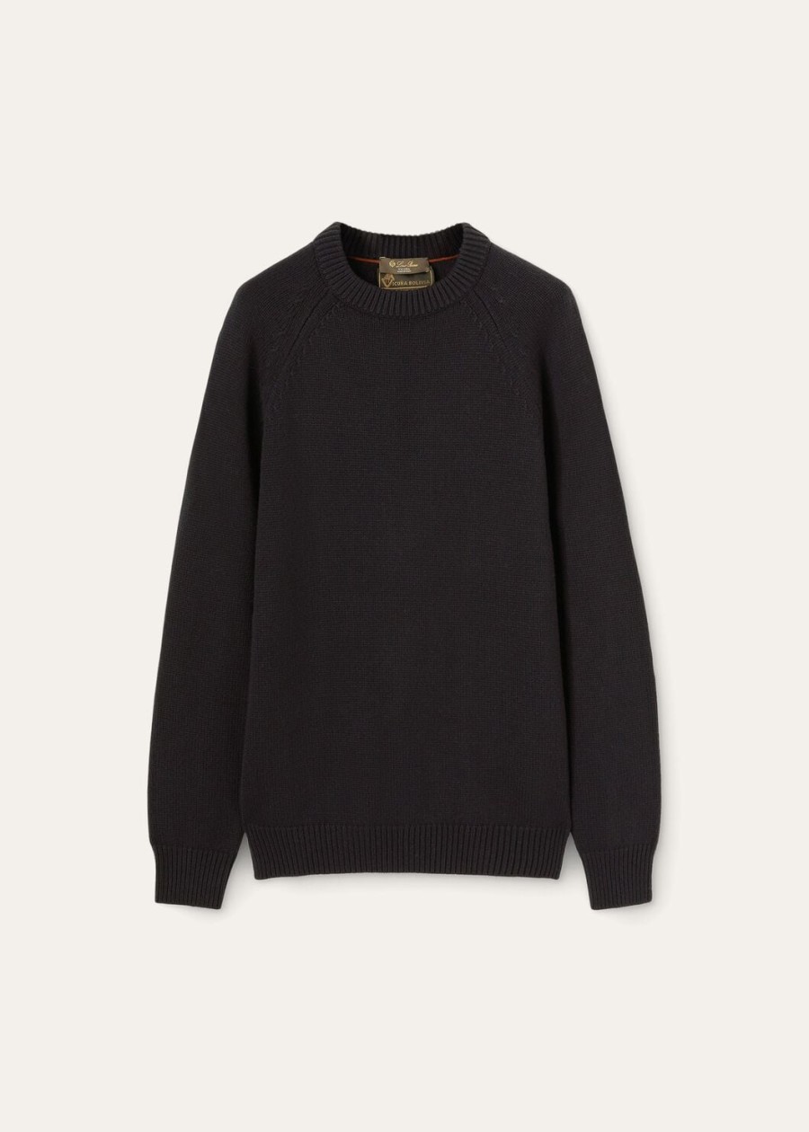 powell crew neck vicuña marineblauw