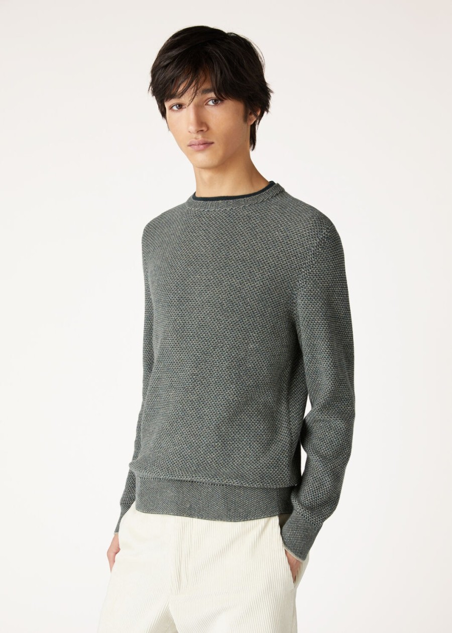 city pull crewneck baby cashmere beechlush rainforest
