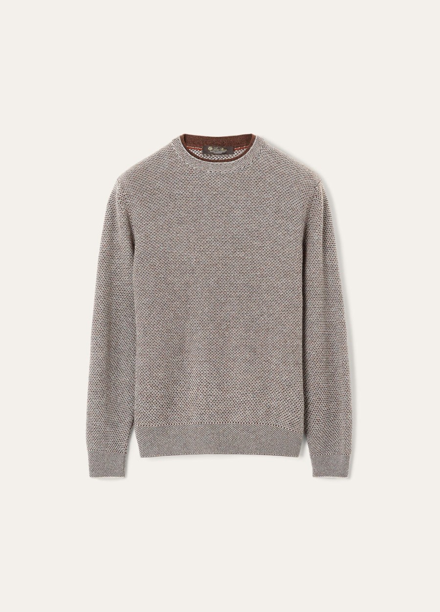 city pull crewneck baby cashmere waves on the cliff