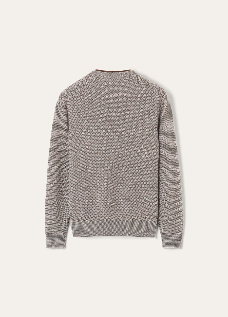 city pull crewneck baby cashmere waves on the cliff
