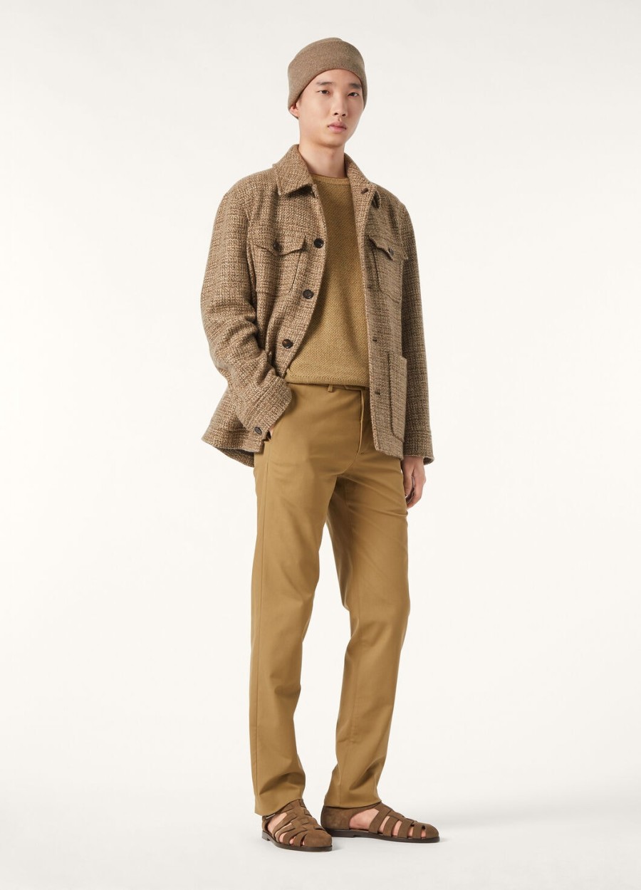 city pull crewneck baby cashmere walnut pesto