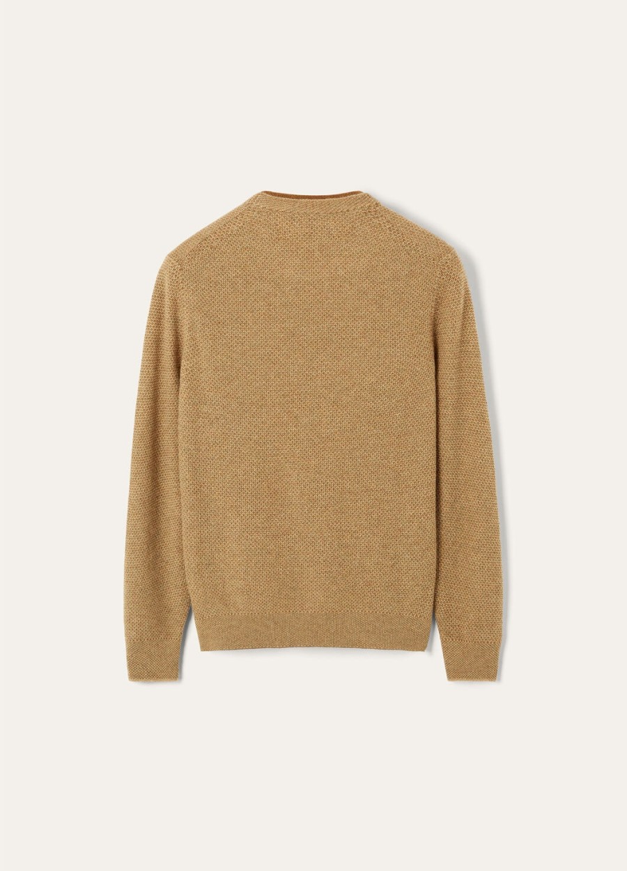city pull crewneck baby cashmere walnut pesto
