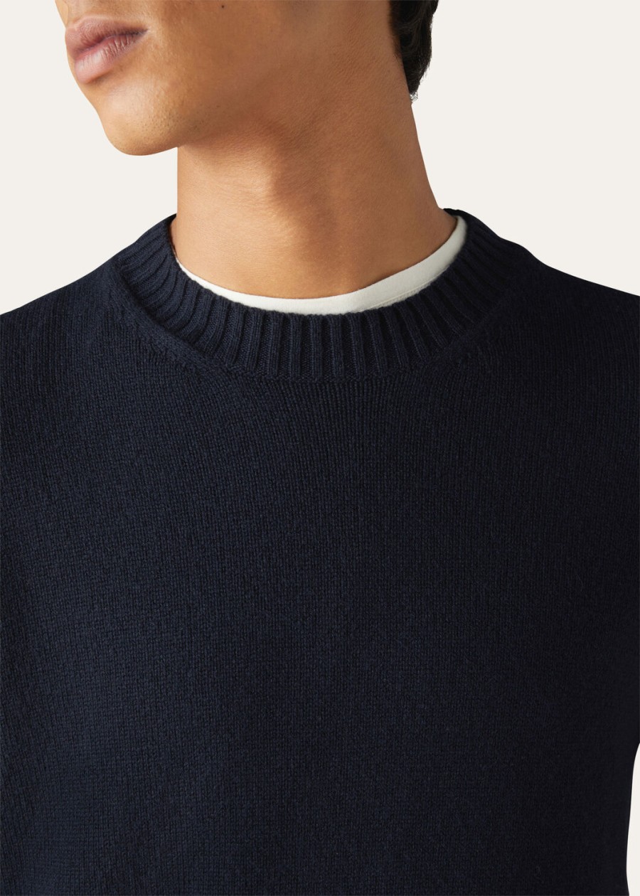 parksville crewneck baby cashmere navy