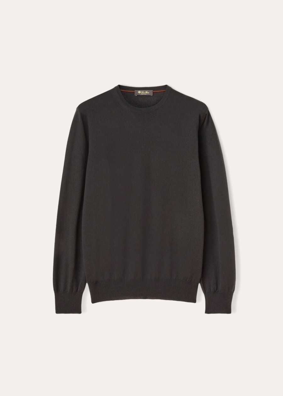 cash light crewneck cashmere caviar
